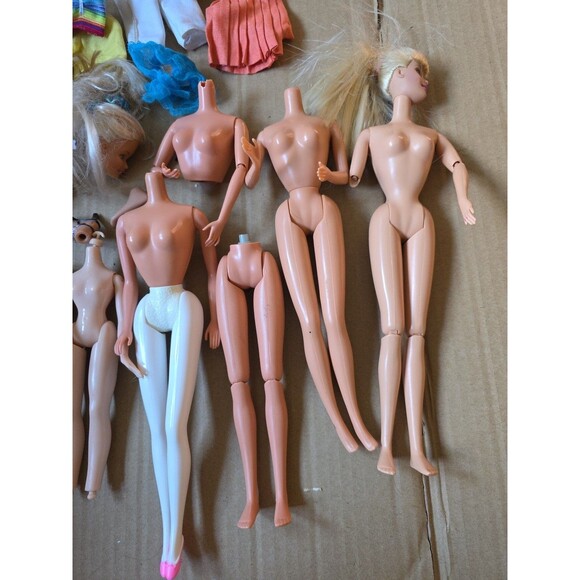 Vintage Barbie Doll Lot, Bodies, Heads, Clothes and Accessories - Picture 2 of 6